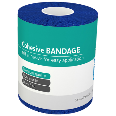 AEROBAN Cohesive Bandage 5.0cm x 4.5M Wrap/12