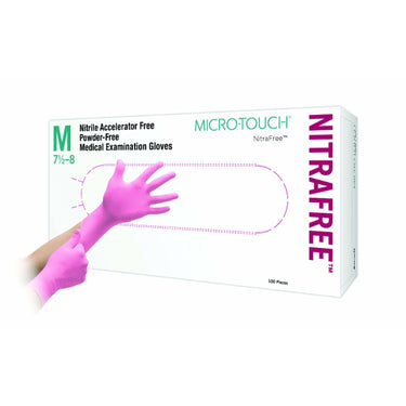 MICRO-TOUCH Nitrafree Glove Small Pink