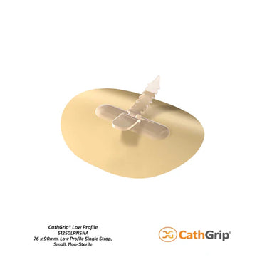 CathGrip® Low Profile Tube Securement Device (76 x 90mm, Single Strap, Small, Non-Sterile)