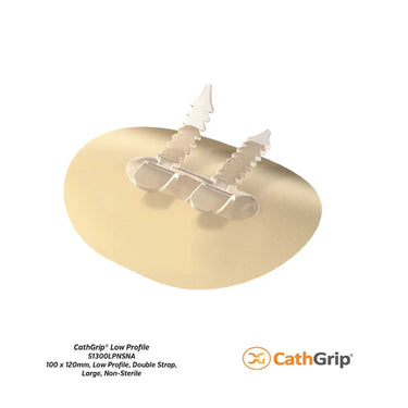 CathGrip® Low Profile Tube Securement Device (100 x 120mm, Double Strap, Large, Non-Sterile) BIODERM®SKU: 51300LPNSNA