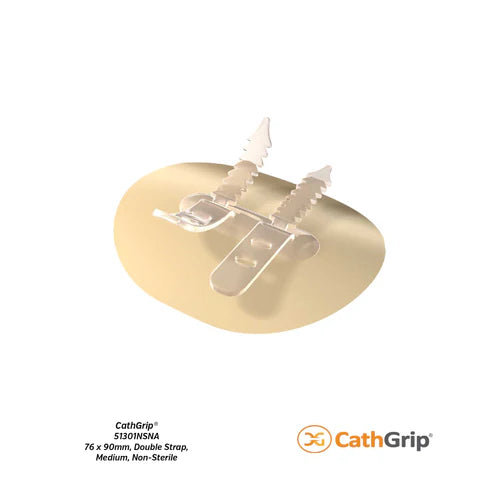 CathGrip® Tube Securement Device (76 x 90mm, Double Strap, Medium, Non-Sterile)