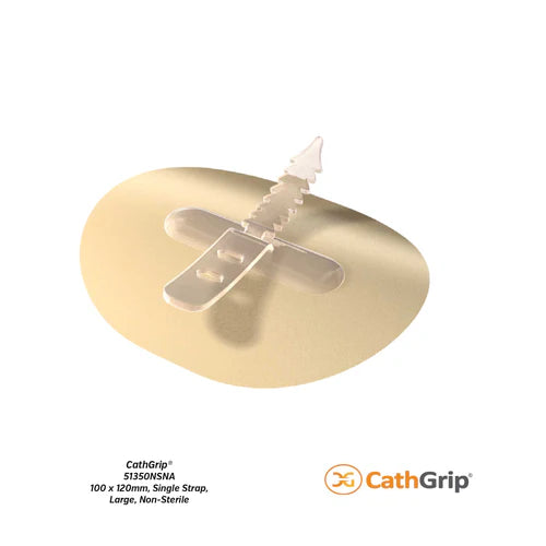 CathGrip® Tube Securement Device (100 x 120mm, Single Strap, Large, Non-Sterile)