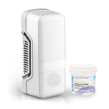 San-Air Mould Gone Gel with Fan Dispenser Bundle