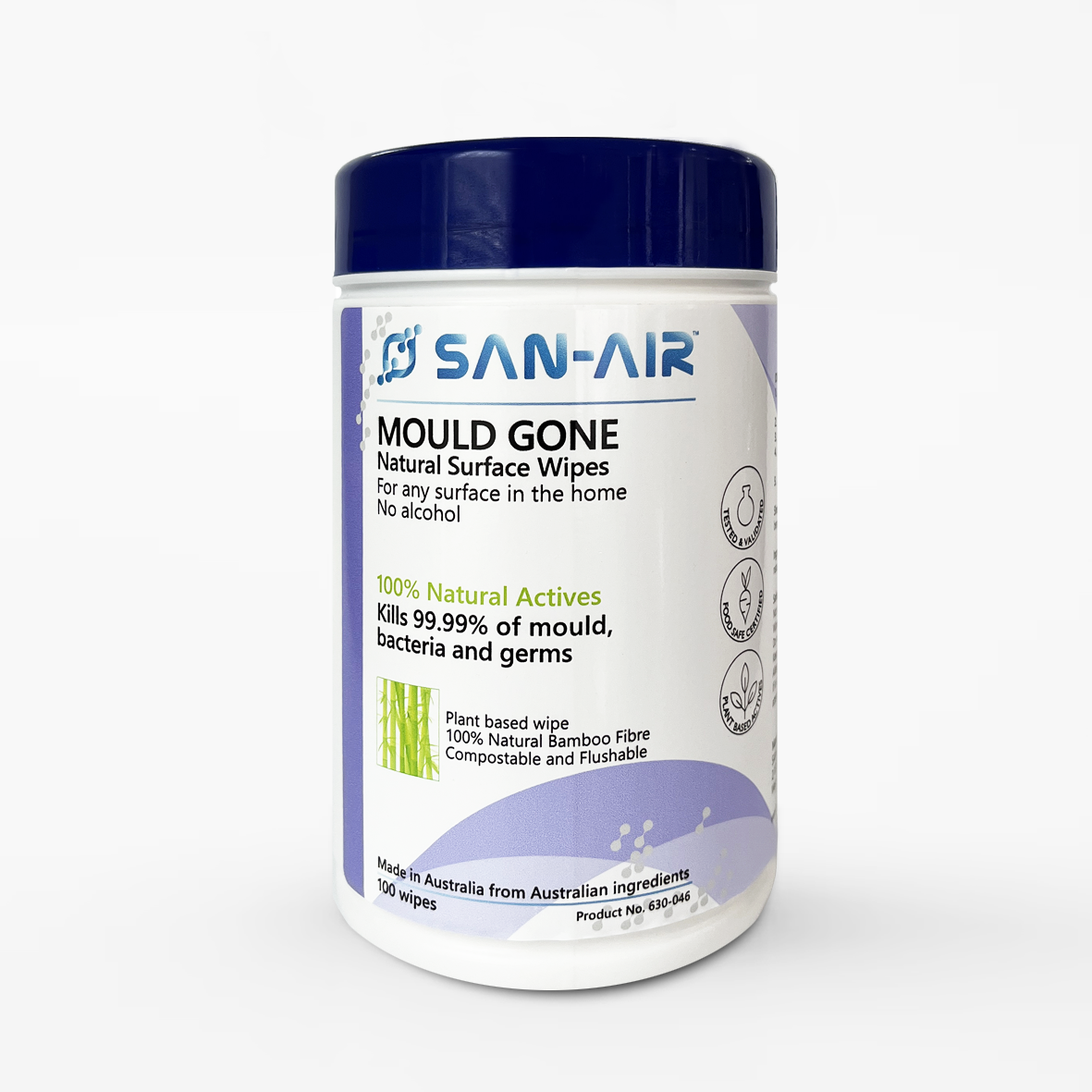 SAN-AIR Mould Gone Natural Surface Wipes (100)