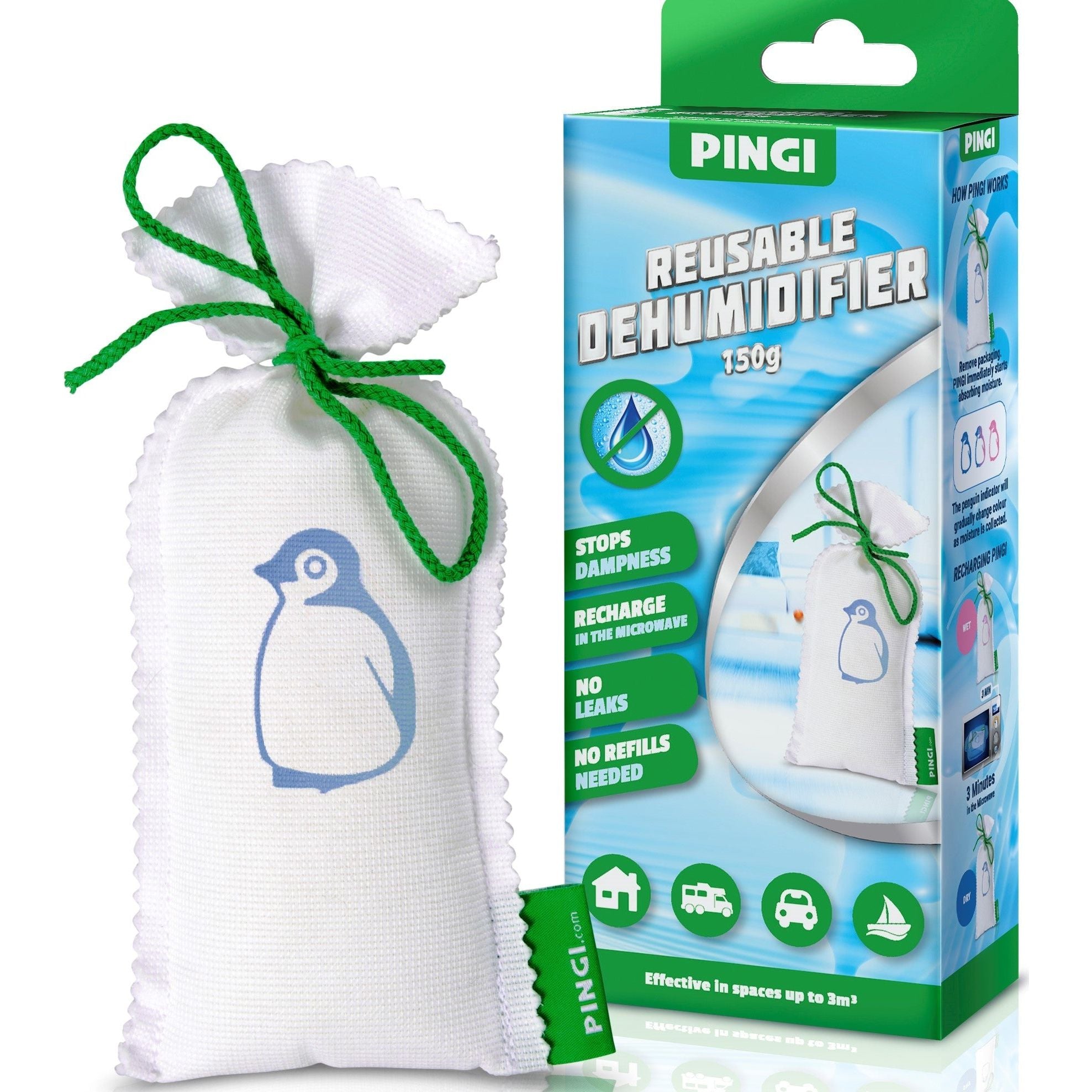 Pingi Mini 150g Moisture Absorber (reuseable)