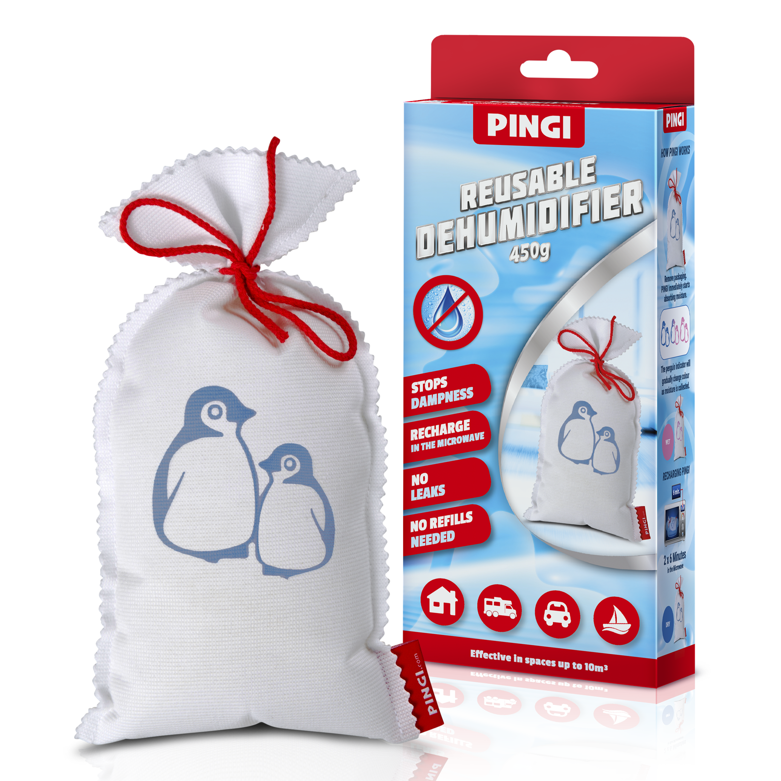 Pingi Extra Large 450g Moisture Absorber (reuseable)