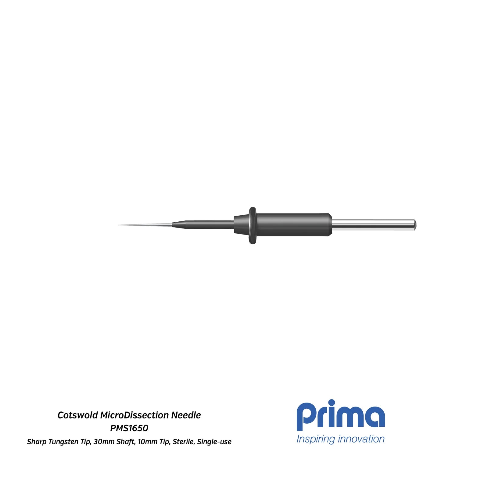 Cotswold Microdissection Needle (Sharp Tungsten Tip, 30mm Shaft with 10mm Tip)