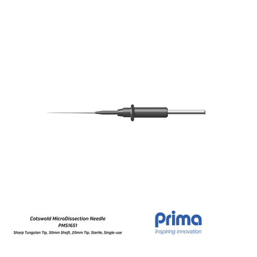 Cotswold Microdissection Needle (Sharp Tungsten Tip, 30mm Shaft with 20mm Tip)