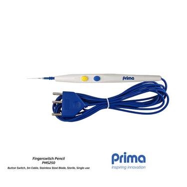 Button Fingerswitch Pencil (Button Switch, 3m Cable, Stainless Steel Blade)