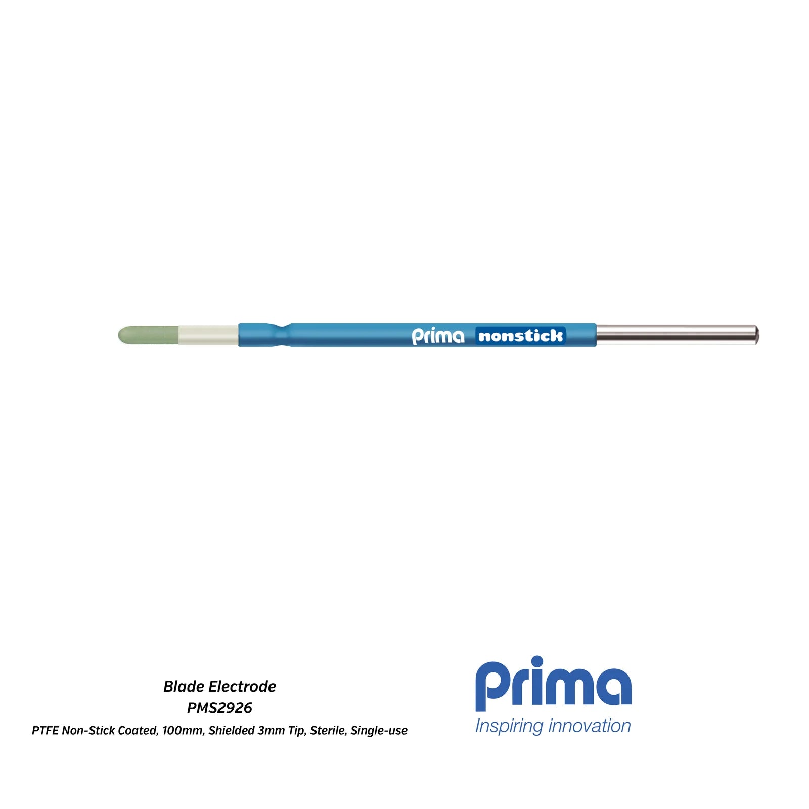 Blade Electrode (PTFE Non-Stick Coated, Shielded Tip, 100mm LGTH)