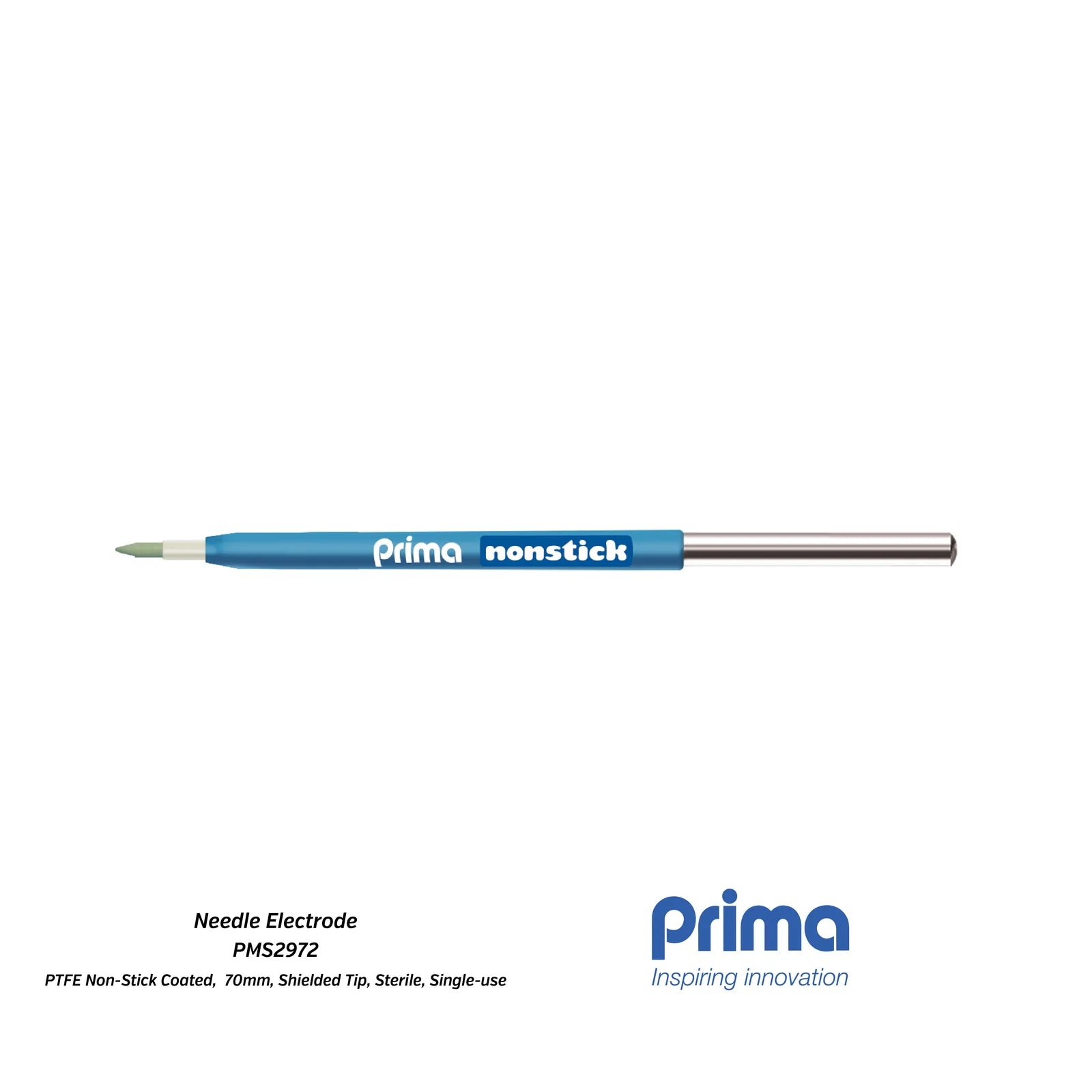 Needle Electrode (PTFE Non-Stick Coated, Shielded Tip, 70mm LGTH)