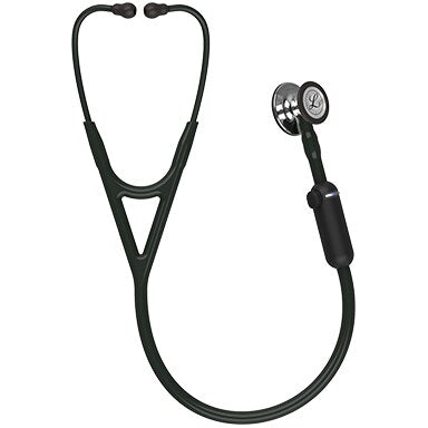 3M Littmann CORE Digital Stethoscope With Mirror Chestpiece; Black Tube; Stem And Headset