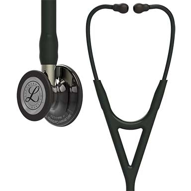 3M Littmann Cardiology IV Stethoscope With High Polish Smoke Chestpiece; Black Tube; Champagne Stem And Black Headset