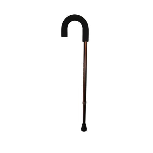 Crook Handle Walking Stick, Bronze