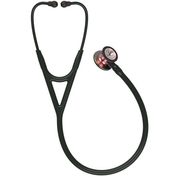 3M Littmann Cardiology IV Stethoscope With Special Edition Rainbow Chestpiece; Black Tube; Stem And Headset