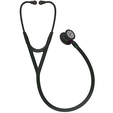 3M Littmann Cardiology IV Stethoscope With Special Edition Black Chestpiece; Black Tube; Violet Stem And Black Headset