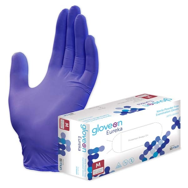 Eureka Nitrile Glove Powder Free Non-Sterile Medium