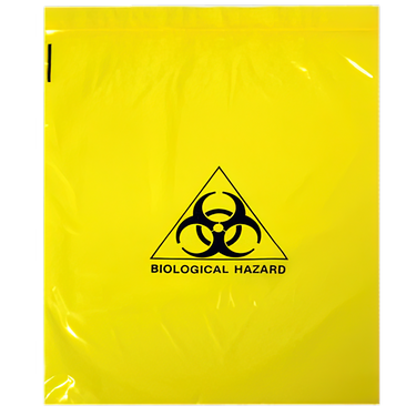 4L Biohazard Clinical Waste Bag 250 x 300mm - Press Seal, 30um