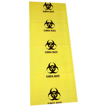 120L Biohazard Clinical Waste Bag 490 x 1200mm - 55um