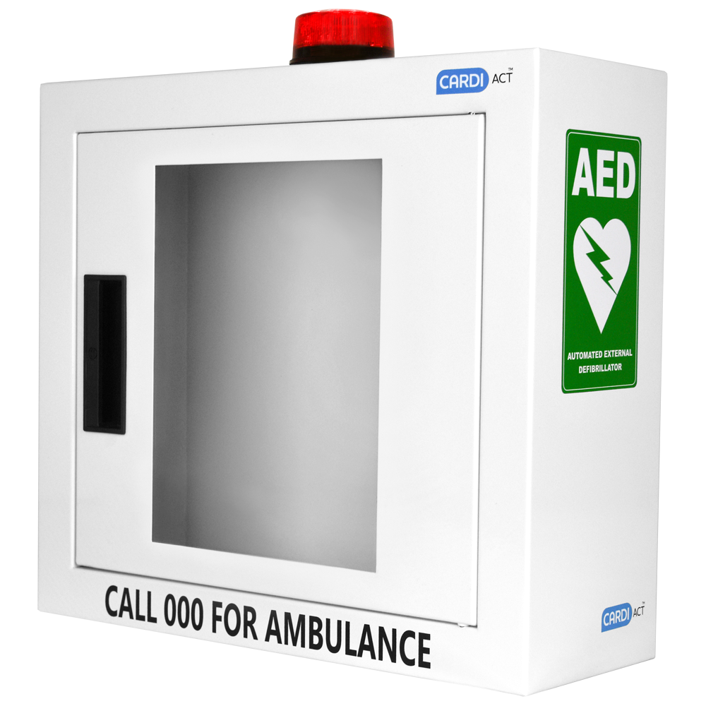 CARDIACT Alarmed AED Cabinet with Strobe Light 42 x 38 x 15.5cm