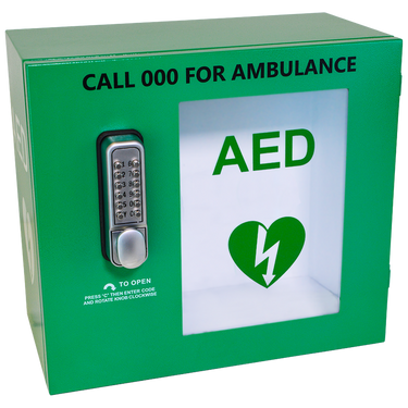 CARDIACT Alarmed Outdoor AED Cabinet with Lock 48 x 47 x 31cm