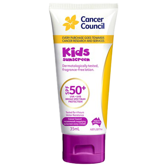 CANCER COUNCIL SPF50+ Kids Sunscreen Tube 35mL (GST Free)
