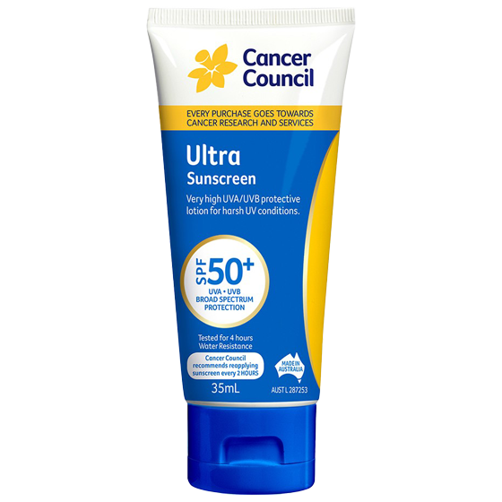 CANCER COUNCIL SPF50+ Ultra Sunscreen Traveller 35mL (GST Free)