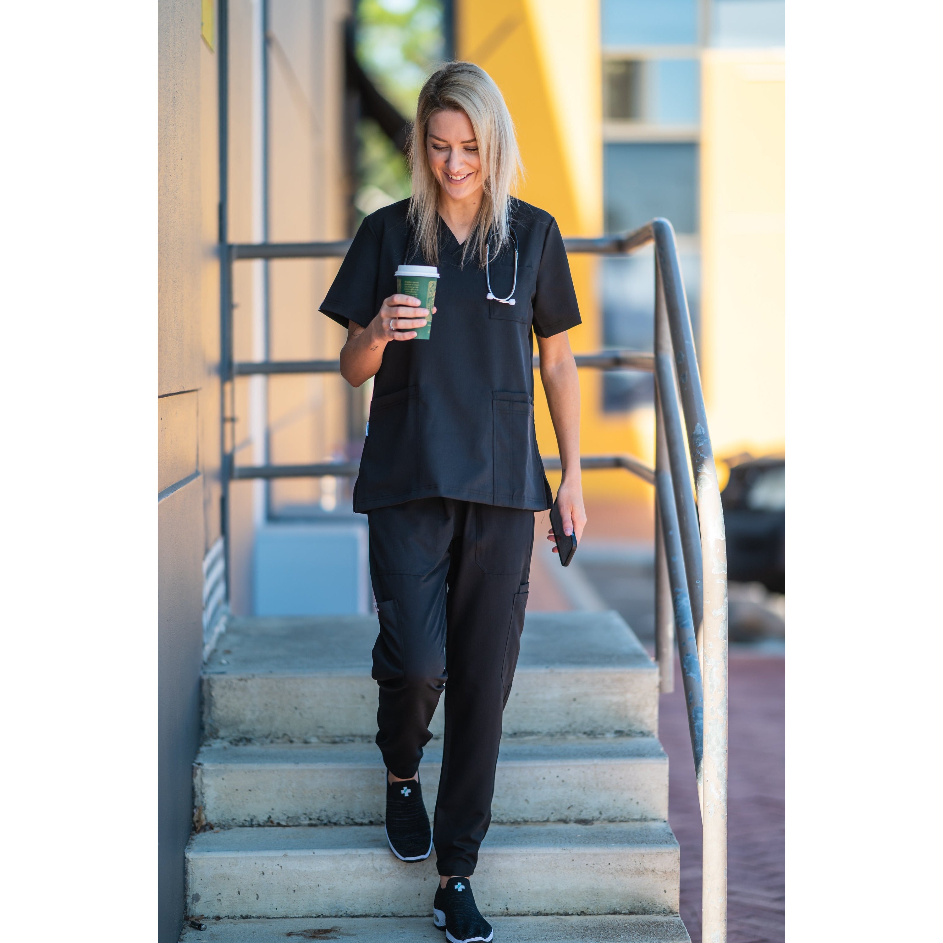 Softies Eaton Women's Premium Hybrid Jogger Leg Scrub Pants EATP01 - Simply Scrubs Australia