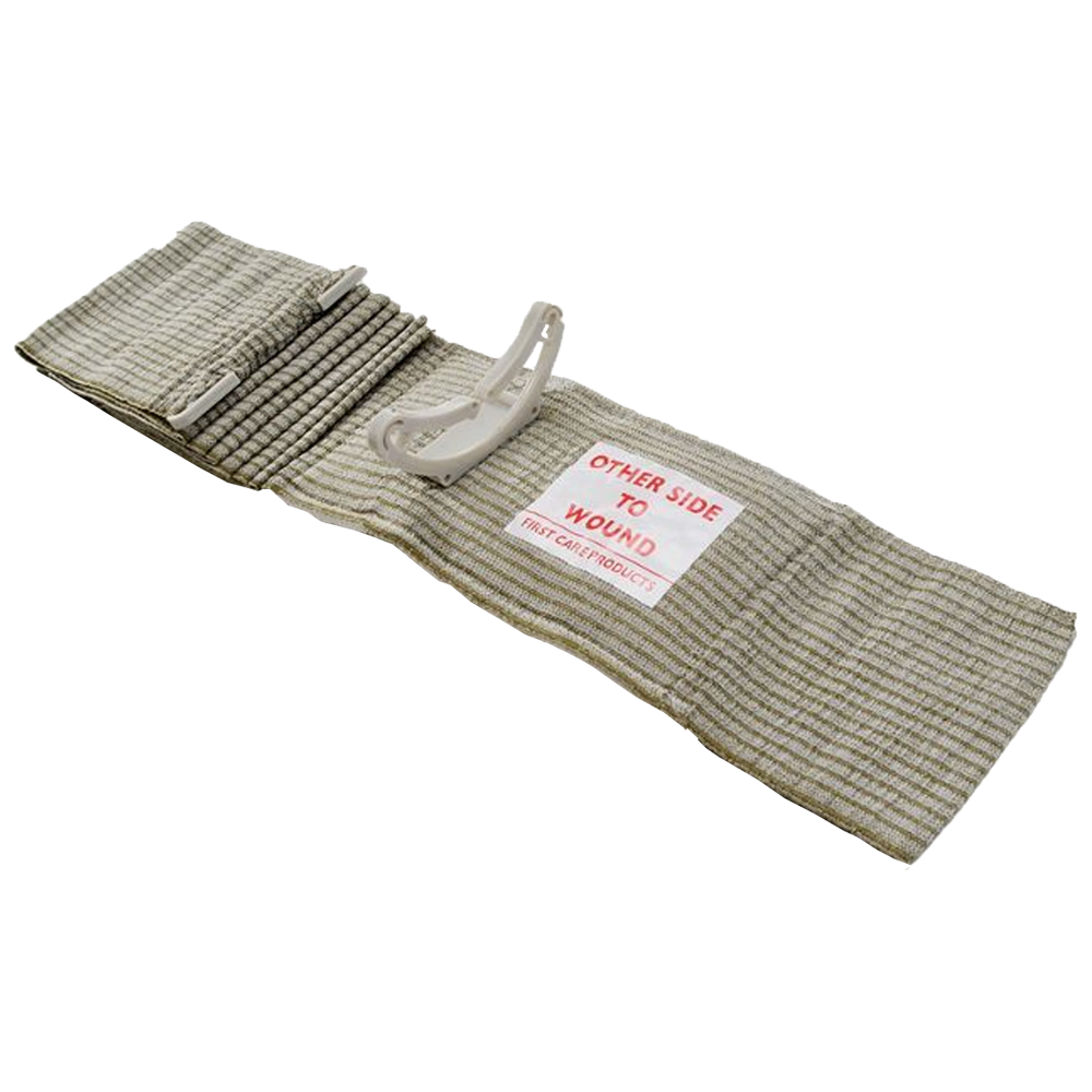 FIRSTCARE Military Trauma & Hemorrhage Control Bandage 10 x 17cm (Green)