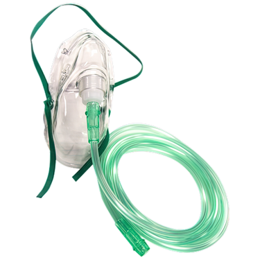 Oxygen Therapy Mask with 2M Tubing - Adult