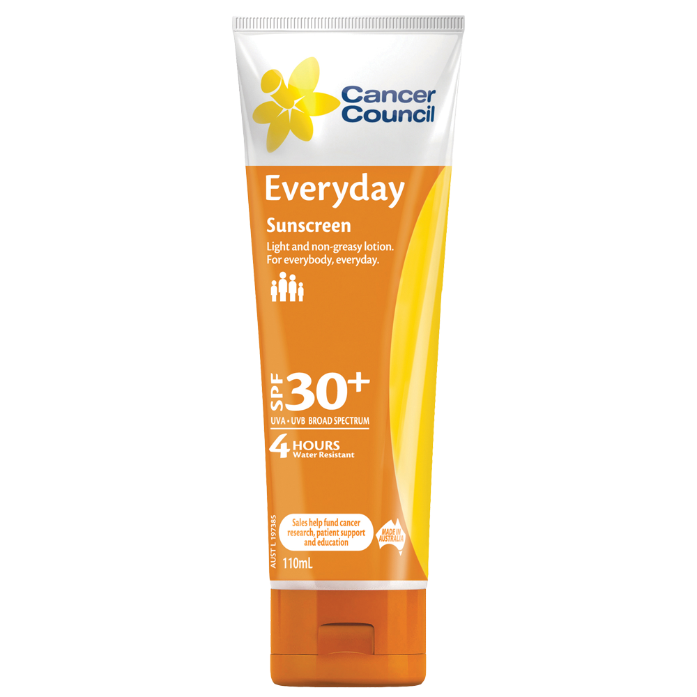 CANCER COUNCIL SPF30+ Everyday Sunscreen Tube 110mL (GST Free)