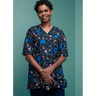 printed scrub top australia