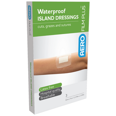 AEROFILM PLUS Waterproof Island Dressing 6 x 7cm Box/3