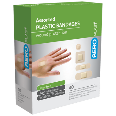 AEROPLAST Plastic Assorted Dressings Box/40