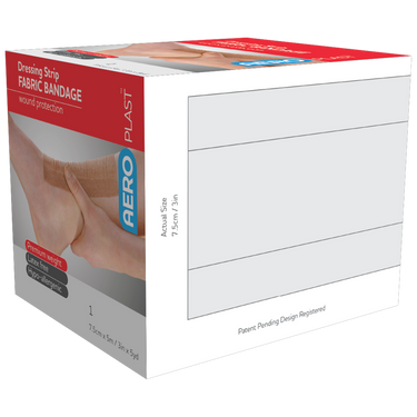 AEROPLAST Premium Fabric Dressing Strip 7.5cm x 5M
