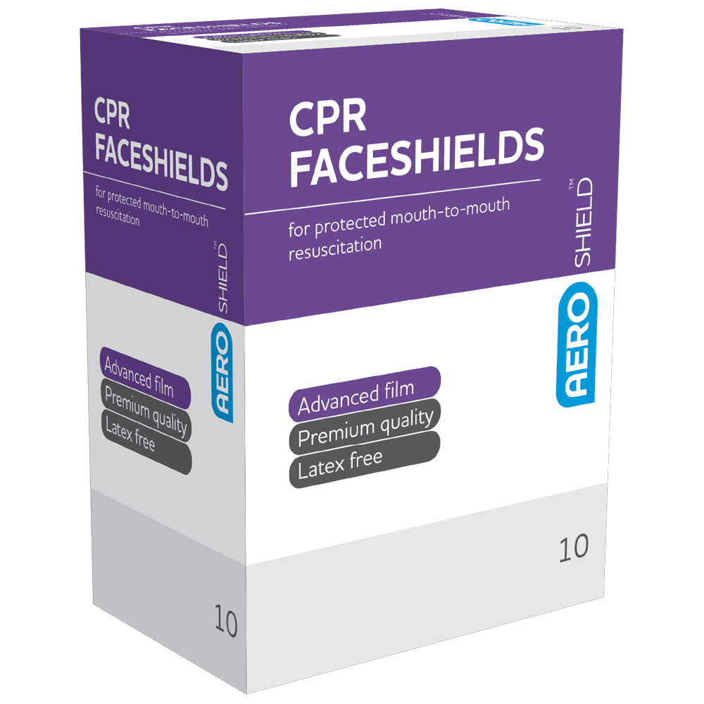AEROSHIELD Disposable Face Shield in Sachet Box/10