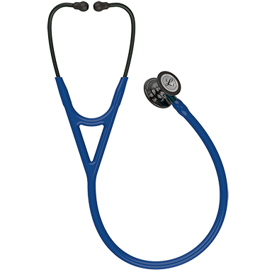 3M Littmann Cardiology IV Stethoscope With High Polish Smoke Chestpiece; Navy Tube; Blue Stem And Black Headset