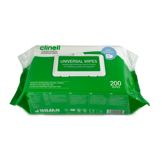 Clinell Universal Wipes Packet 200