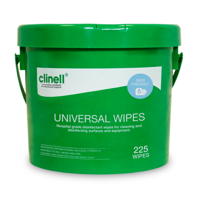 Clinell Universal Sanitising Wipes Tub 225