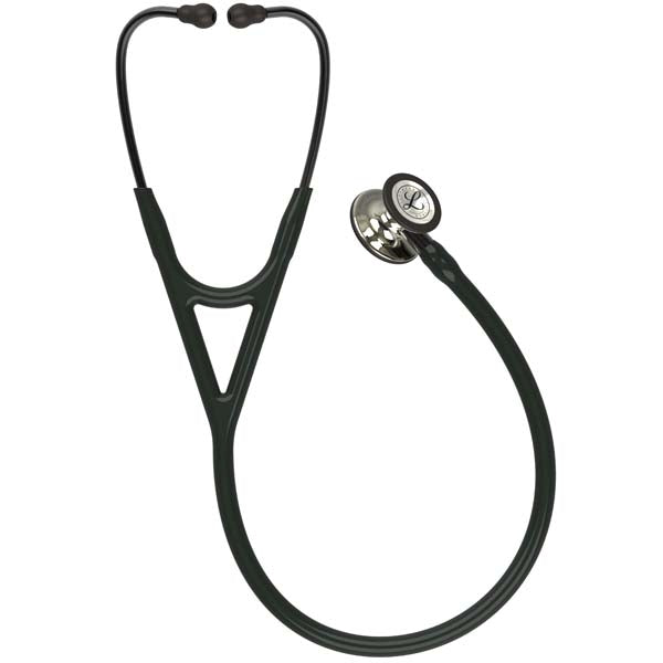 3M Littmann Cardiology IV Stethoscope With High Polish Champagne Chestpiece; Black Tube; Smoke Stem And Headset