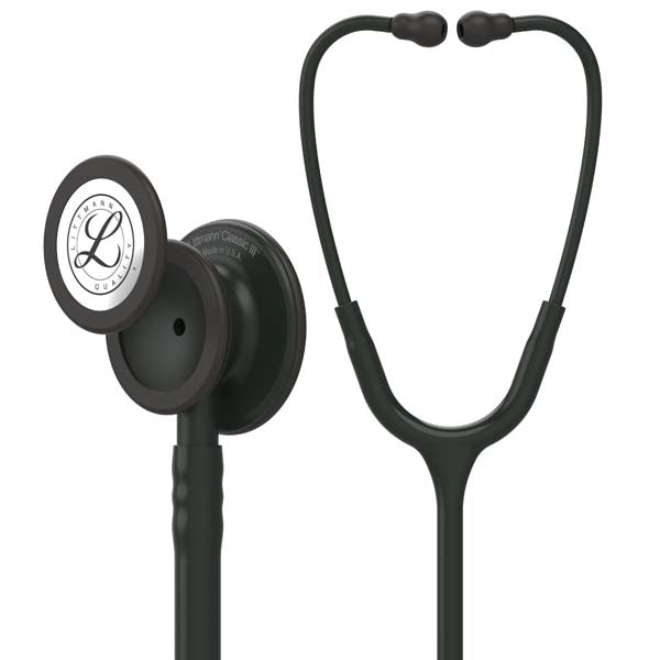 3M Littmann Classic III Stethoscope With Special Edition All Black Finish